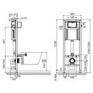 Инсталляционная система Aqua 02 c чашей унитаза Delfi