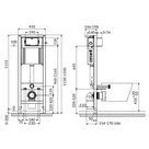 Инсталляционная система Aqua 22 c чашей унитаза Carina Clean On