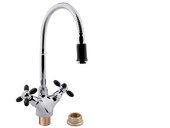 Potato Р5860-10 Смеситель для кухни с рефлекторным изливом. Крепление - гайка.