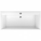 SQUARO EDGE 12 ванна 180*80см, с ножками и сливом-переливом, цвет white alpin