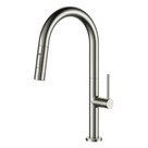 BRAVO C змішувач для кухні з висувним виливом, 25мм, cepillado níquel