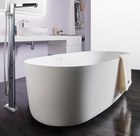 Ванна 168*80*53см отдельностоящая каменная Solid surface