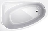 MYSTERY ванна 140*90см асимметричная левая в комплекте с ножками SN7 и элементами крепления