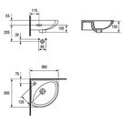 Раковина Sigma 36 угловая