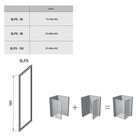 Душевая дверь BLDP 4-170, транспарент