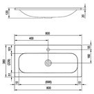 Раковина Ring 80 мебельная