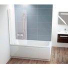 Штора для ванны CVS 1-80 L Transparent+белый