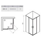 Душевая кабина MSRV4 90 Transparent+сатиновый