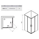 Душевая кабина MSRV4 90 Transparent+сатиновый