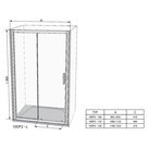 Душевая дверь 10° 10DP2 110 Transparent+белый